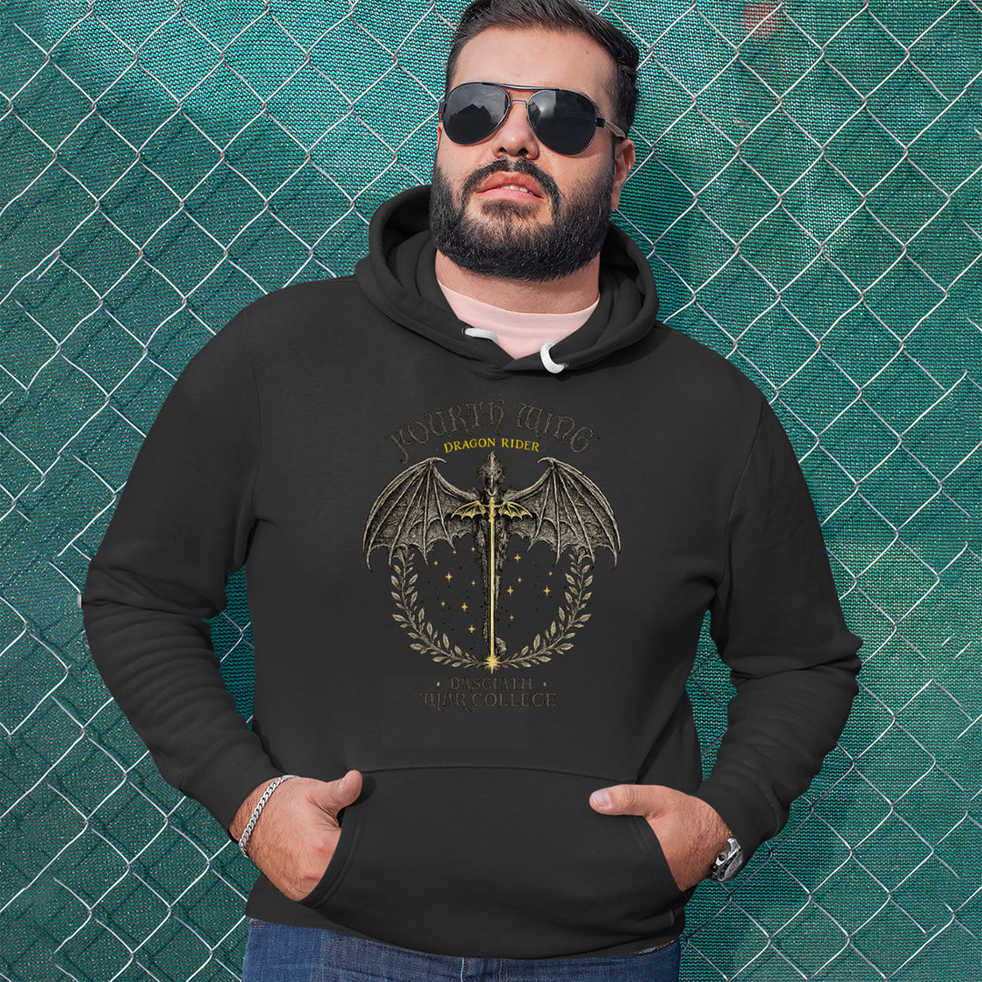 Fourth Wing Dragon Rider Vintage Basgiath War College Adult Hoodie Sweatshirt 