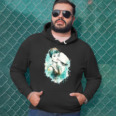 Mrs. Herpburn Iconic Watercolors Adult Hoodie Sweatshirt 