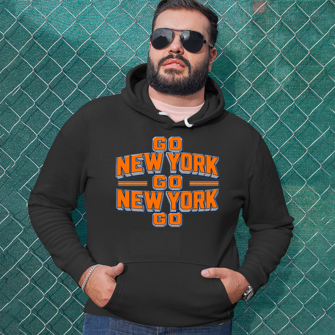 Go New York Go Basketball Adult Hoodie Sweatshirt 