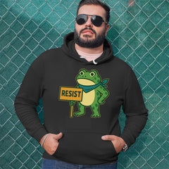 Sign Resist Meme Frog Protest Adult Hoodie Sweatshirt 