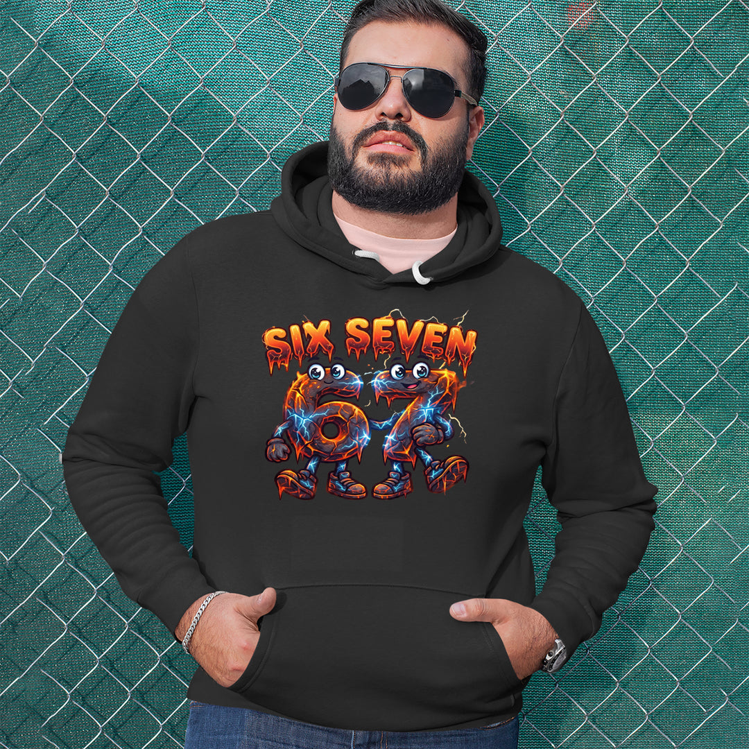 67 Lava Lightning Six Seven Meme Adult Hoodie Sweatshirt 