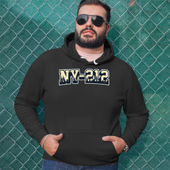New York City 212 Area Code Skyline  Adult Hoodie Sweatshirt 