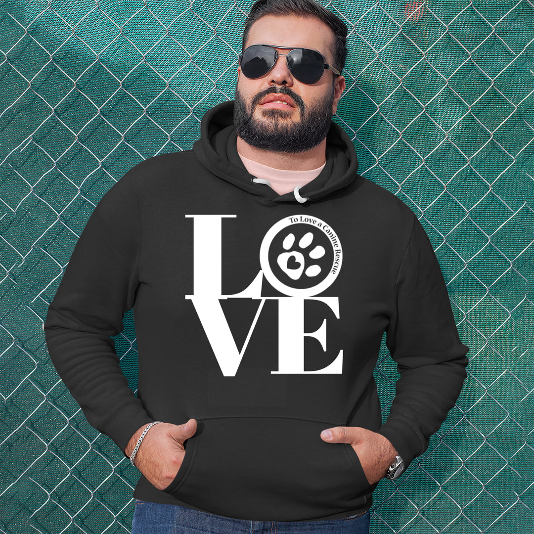 TLC LOVE Dog Rescue Adult Hoodie Sweatshirt 