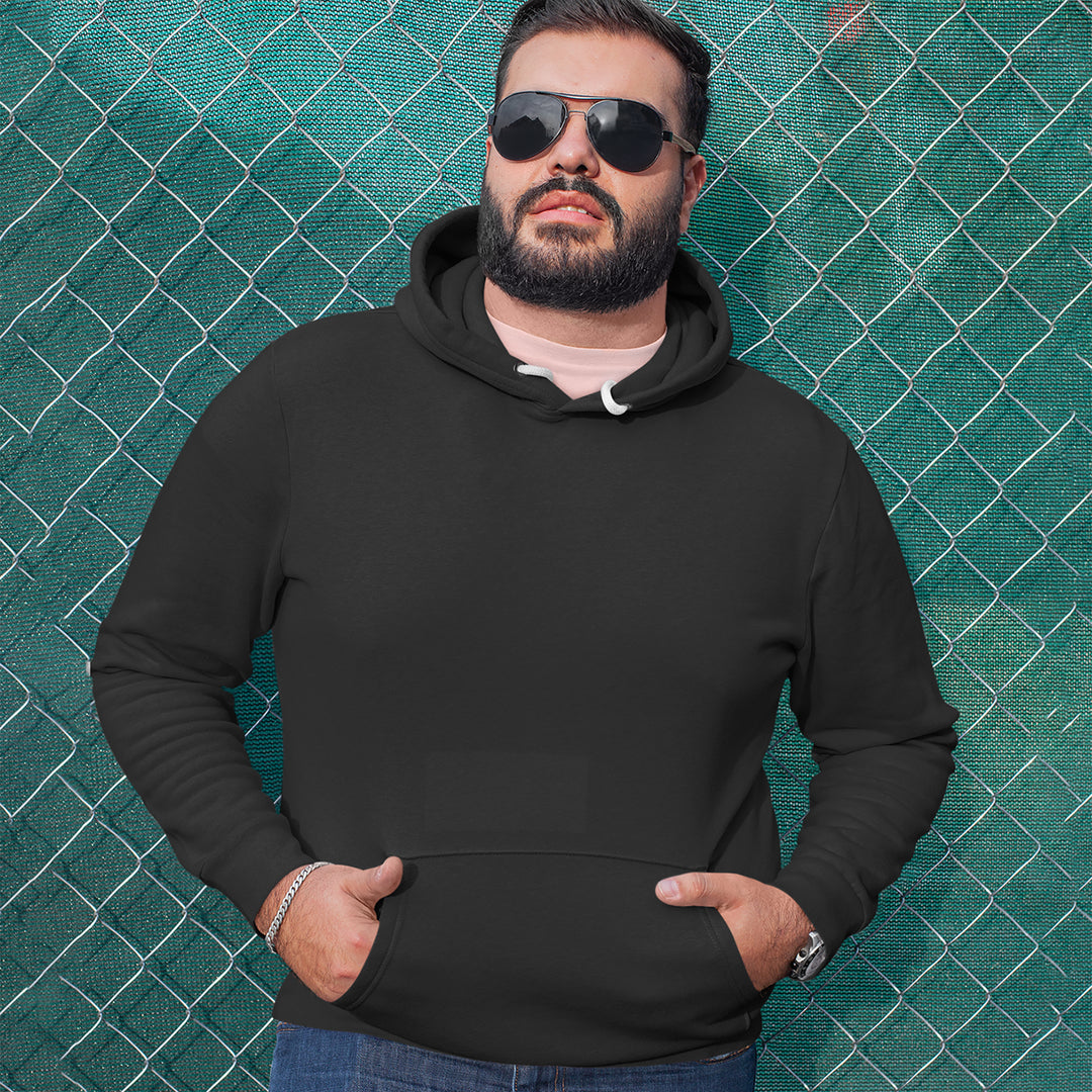 Basics - Pure &amp; Simple Blank Apparel Adult Hoodie Sweatshirt 