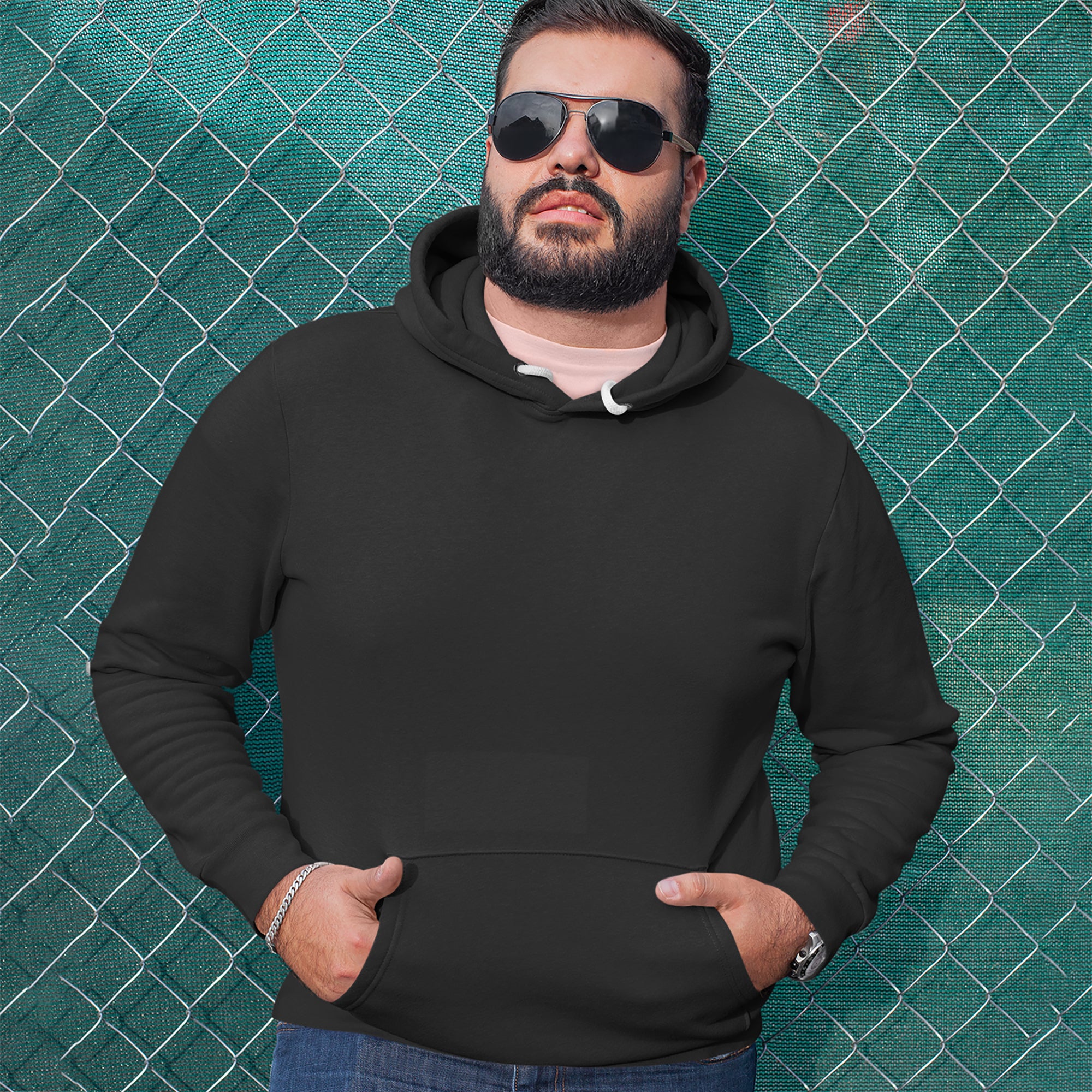 Basics - Pure & Simple Blank Apparel Adult Hoodie Sweatshirt 