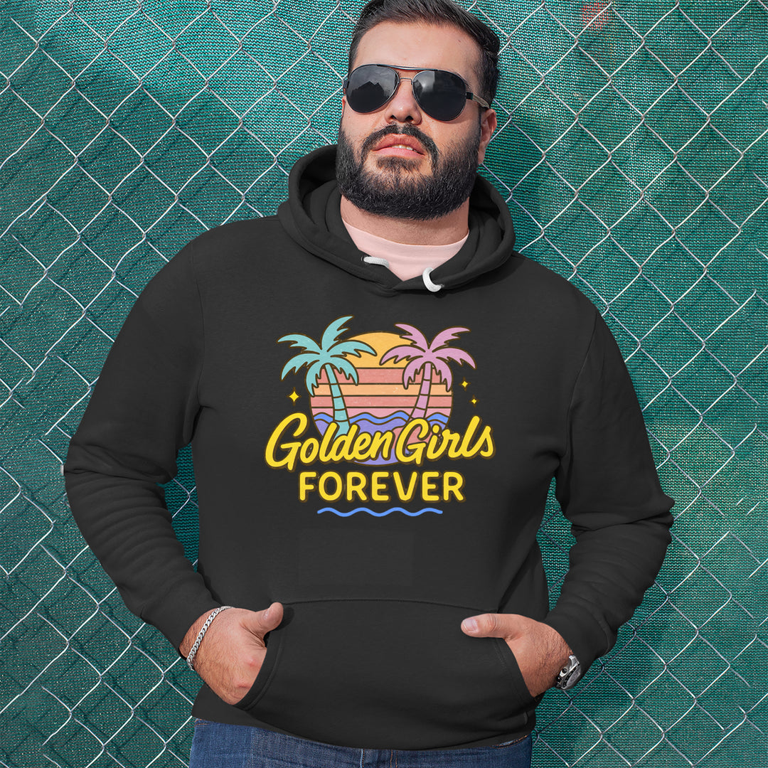 Golden Girls Forever Retro Sunset Adult Hoodie Sweatshirt 