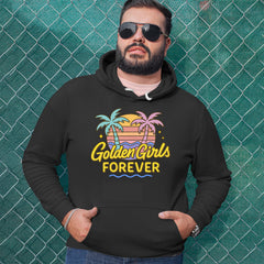 Golden Girls Forever Retro Sunset Adult Hoodie Sweatshirt 