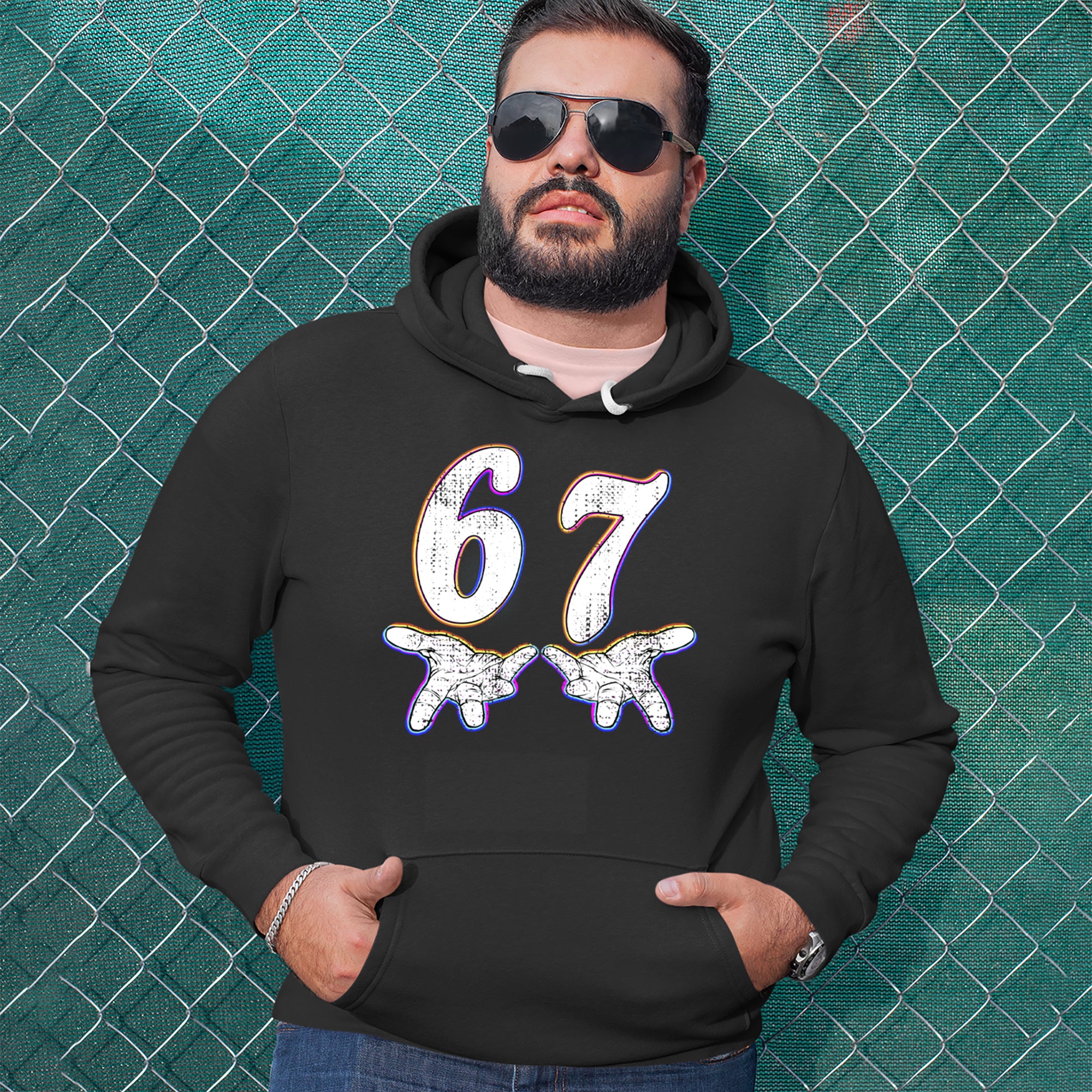 67 Hands Meme Viral Drill Adult Hoodie Sweatshirt 
