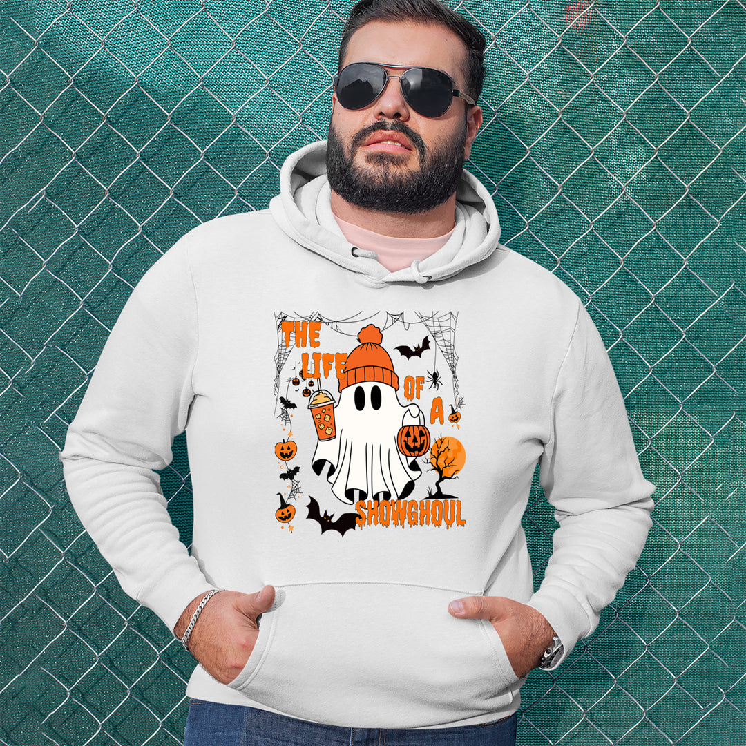 Life of a Showghoul Halloween Showgirl Vibes Adult Hoodie Sweatshirt