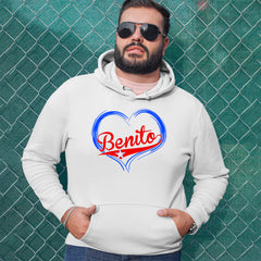 Benito Heart Puerto Rico Adult Hoodie Sweatshirt 