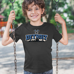 Detroit Motor City Retro Piston Youth T-shirt 