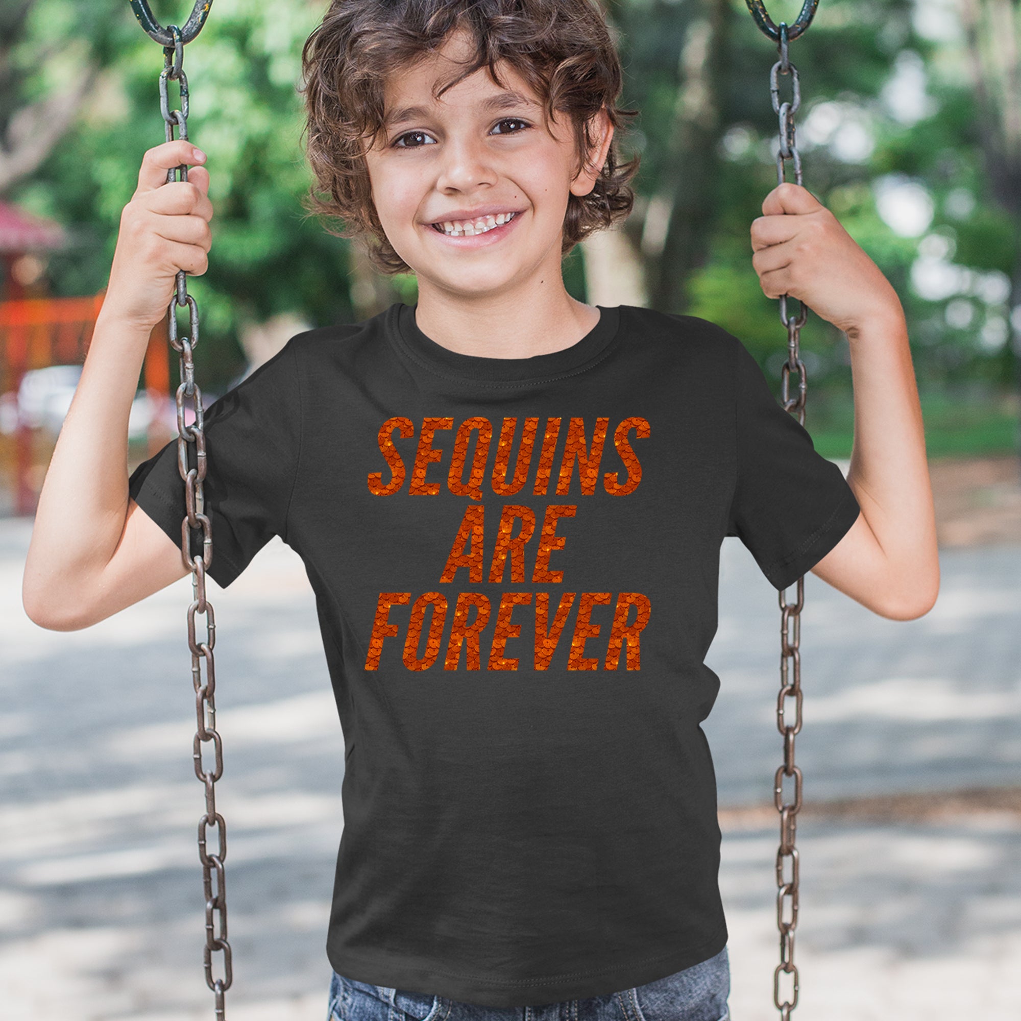 Sequins Are Forever Retro Glam Youth T-shirt 
