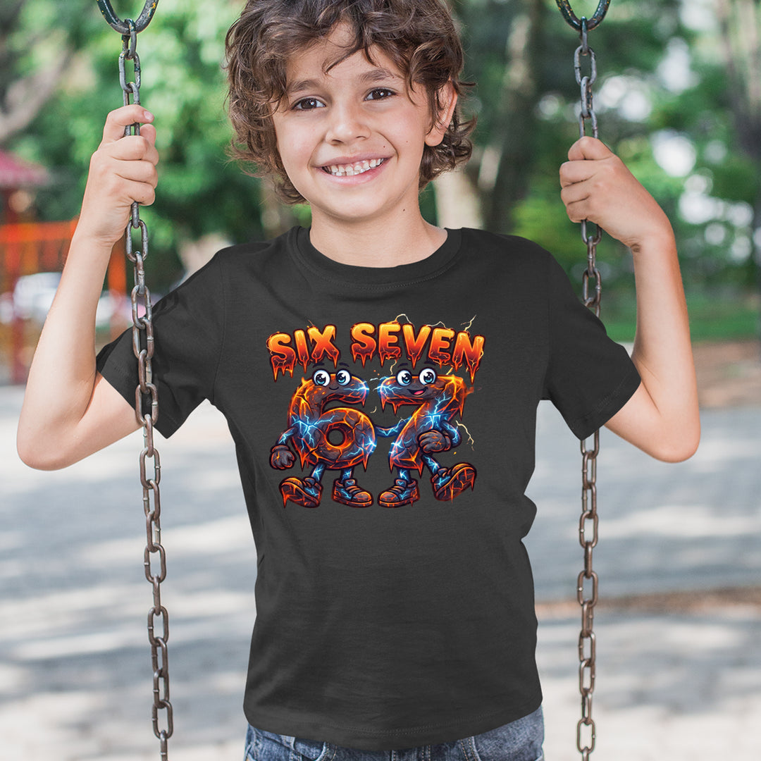 67 Lava Lightning Six Seven Meme Youth T-shirt 
