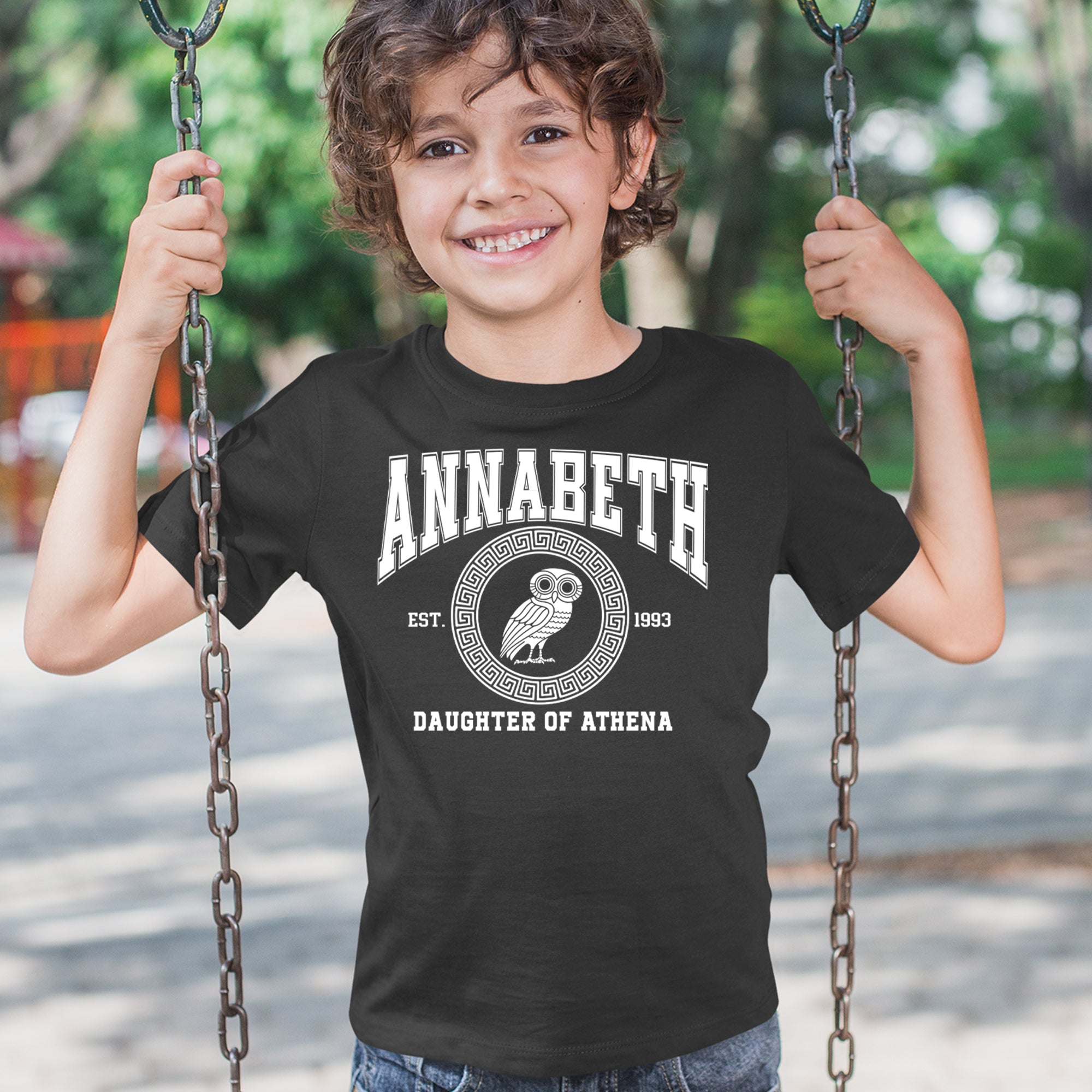 Annabeth Daughter of Athena Owl Wisdom Youth T-shirt 