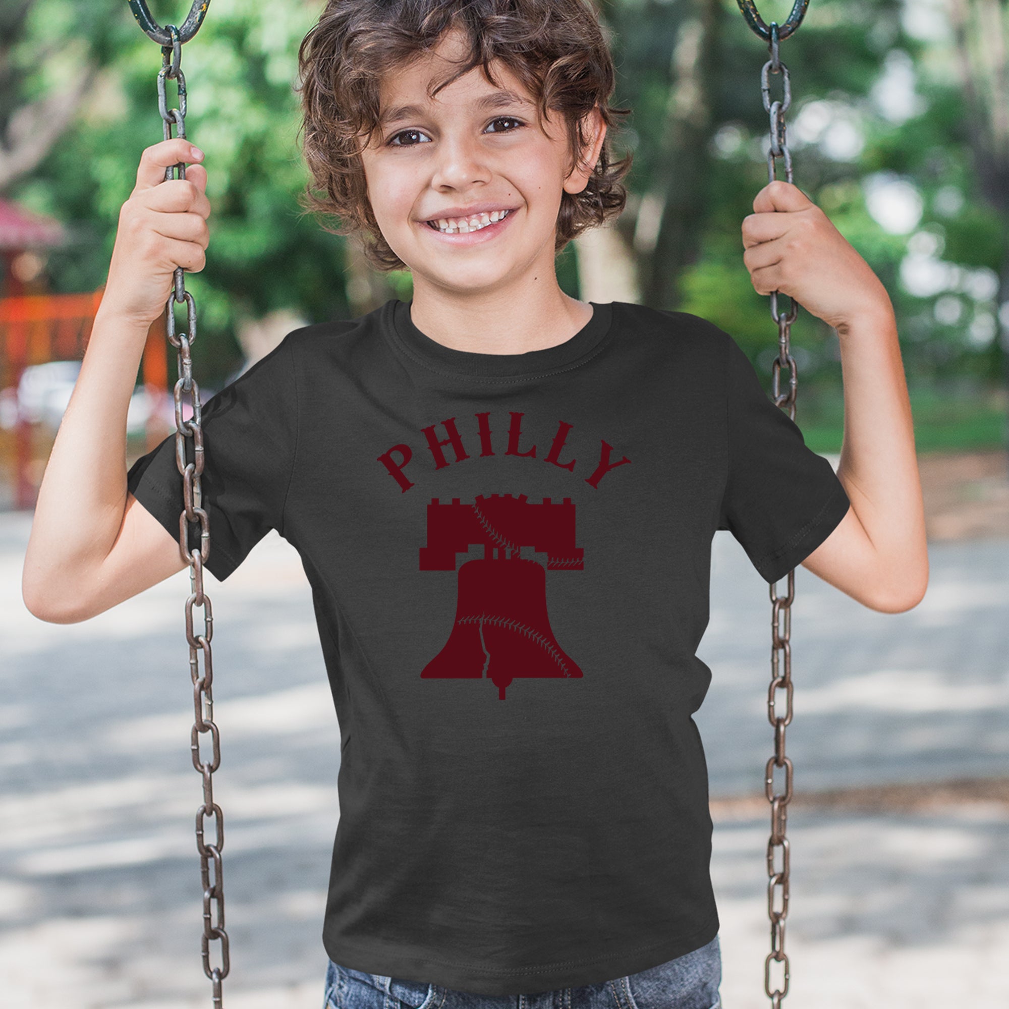 Philly Cracked Liberty Bell Youth T-shirt 
