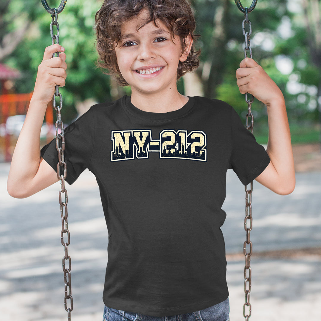 New York City 212 Area Code Skyline  Youth T-shirt 