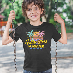 Golden Girls Forever Retro Sunset Youth T-shirt 