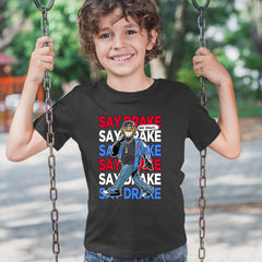 Say Drake Smiling Meme Mustard Youth T-shirt 