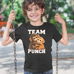 Team Punch Panchi-kun Monkey Youth T-shirt 