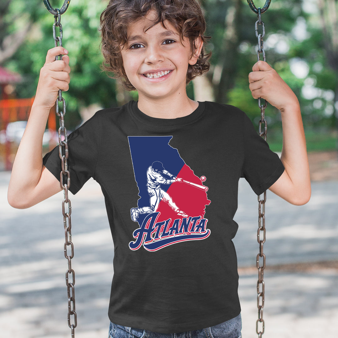 Atlanta Georgia Batter Up Youth T-shirt 