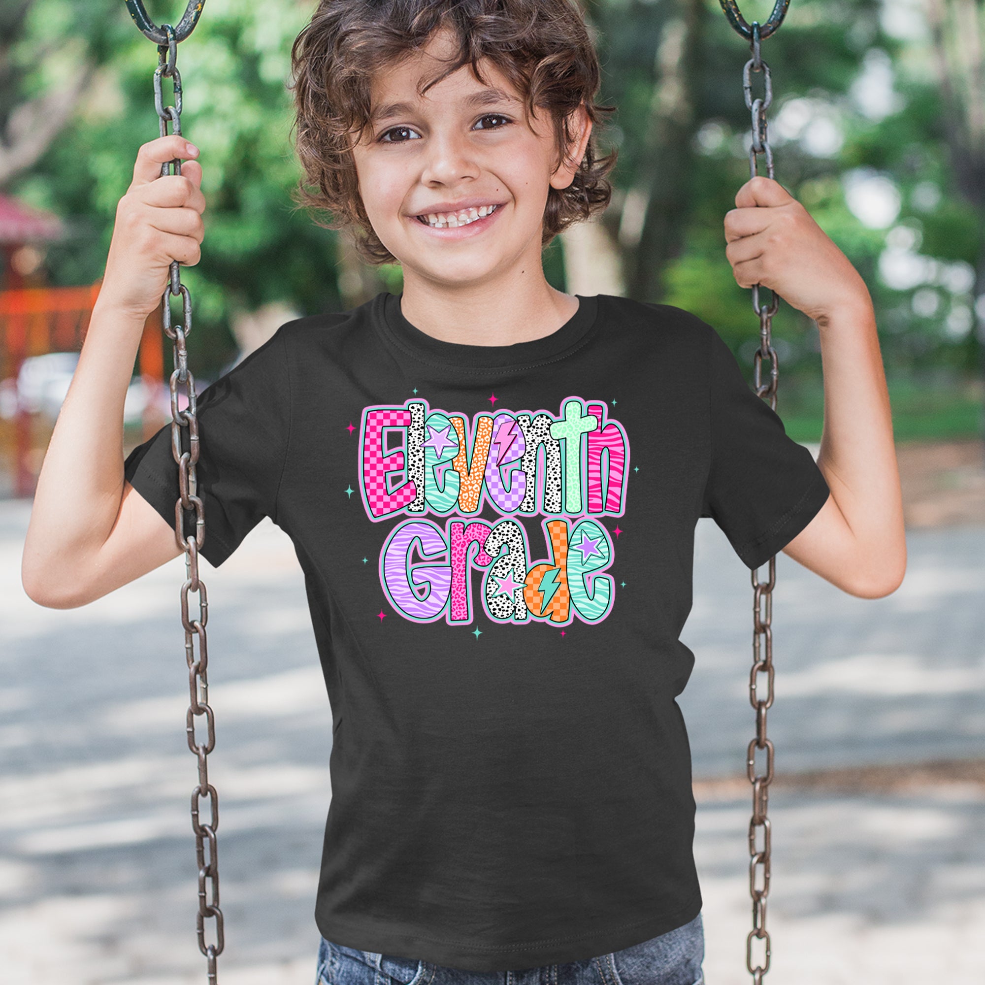 Eleventh Grade Extra Colorful Back to School Youth T-shirt 