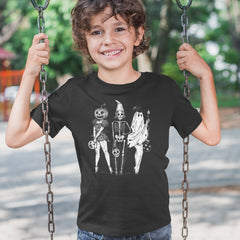 Vintage Spooky Squad Pinup Halloween Design Youth T-shirt