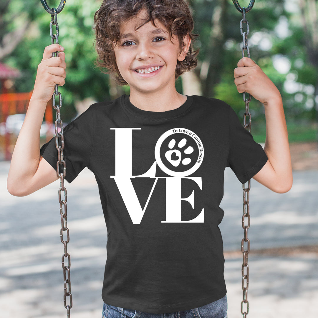 TLC LOVE Dog Rescue Youth T-shirt 