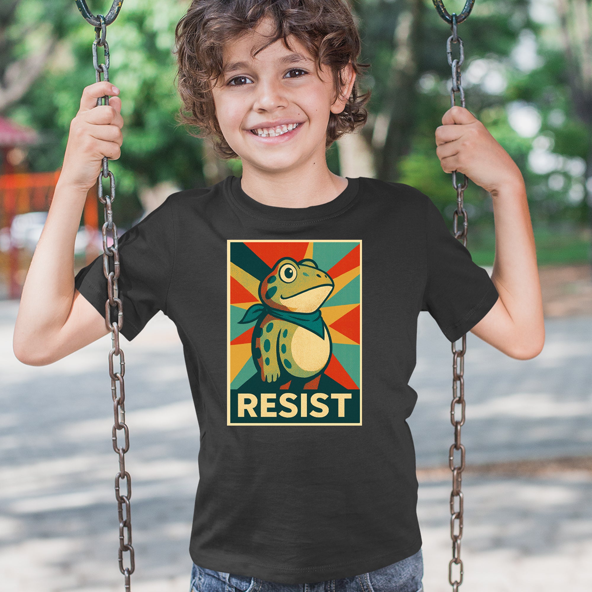 Resist Portland Protest Frog Youth T-shirt 