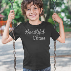 Beautiful Chaos Glitter Music Festival Youth T-shirt 
