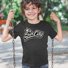 Sin City Vegas Retro Vintage Youth T-shirt 