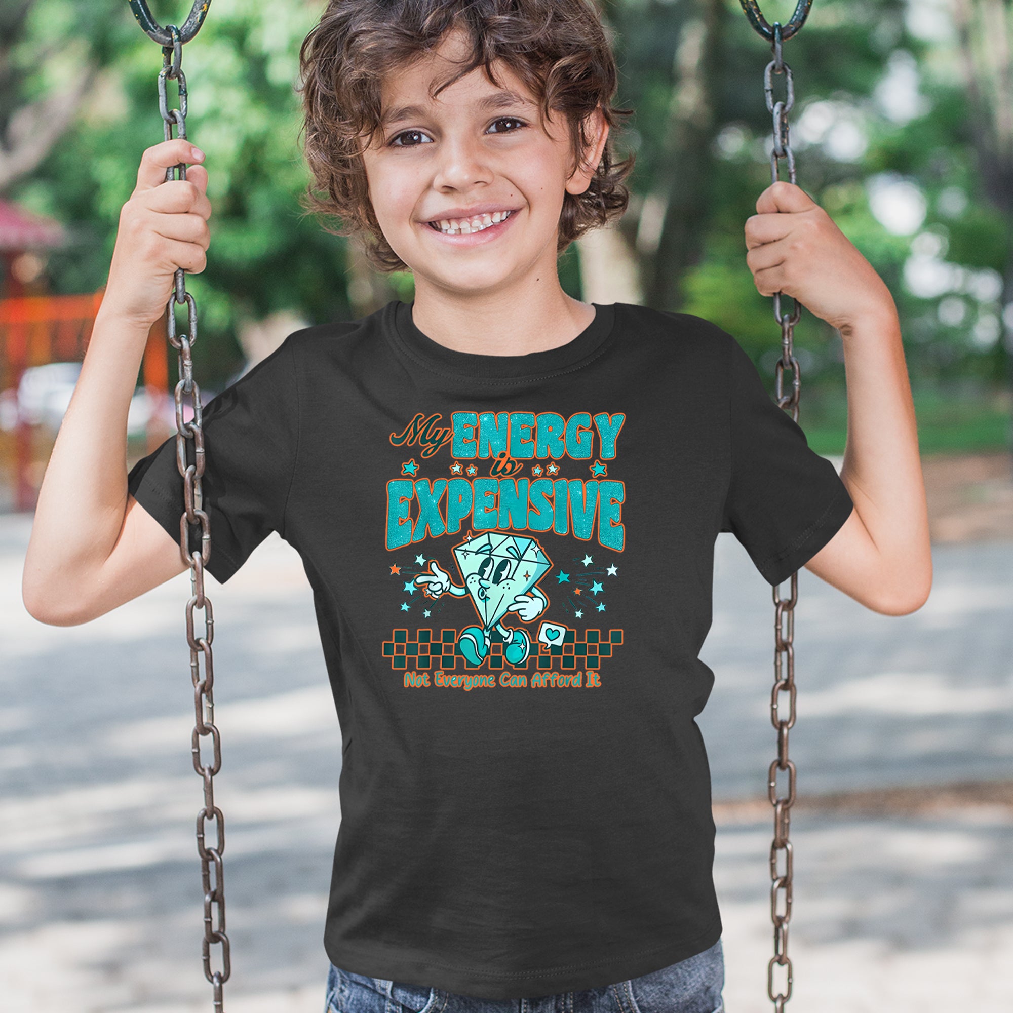 Diamond My Energy Is Expensive Youth T-shirt 