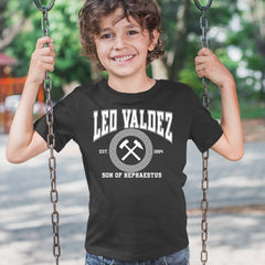Leo Valdez Son of Hephaestus Forge Master Youth T-shirt 