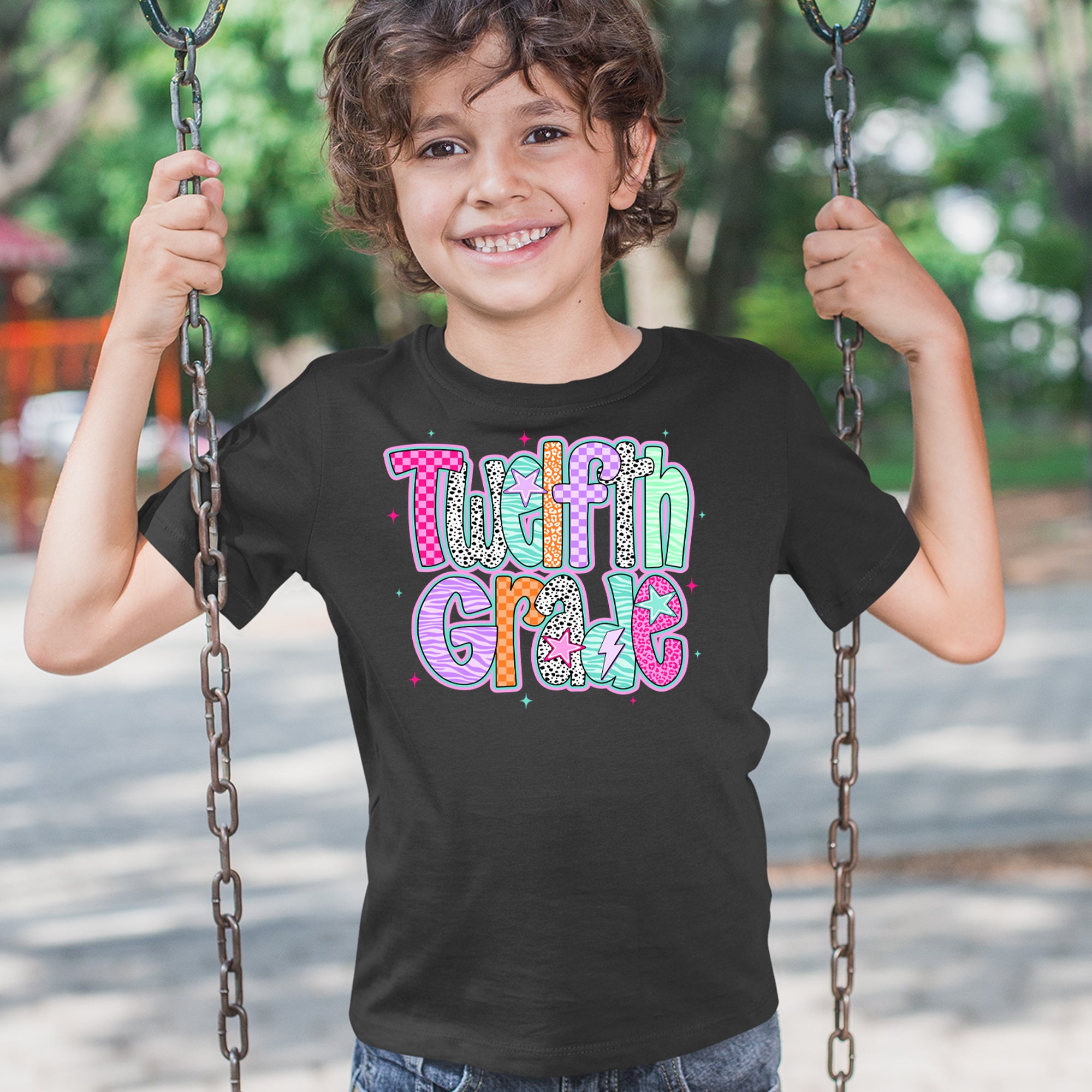 Senior Year Colorful Back to School Youth T-shirt 