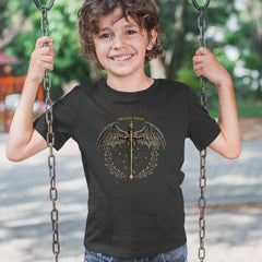 Fourth Wing Dragon Rider Vintage Basgiath War College Youth T-shirt 