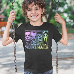 Spooky Season Horror Icons Halloween Youth T-shirt 