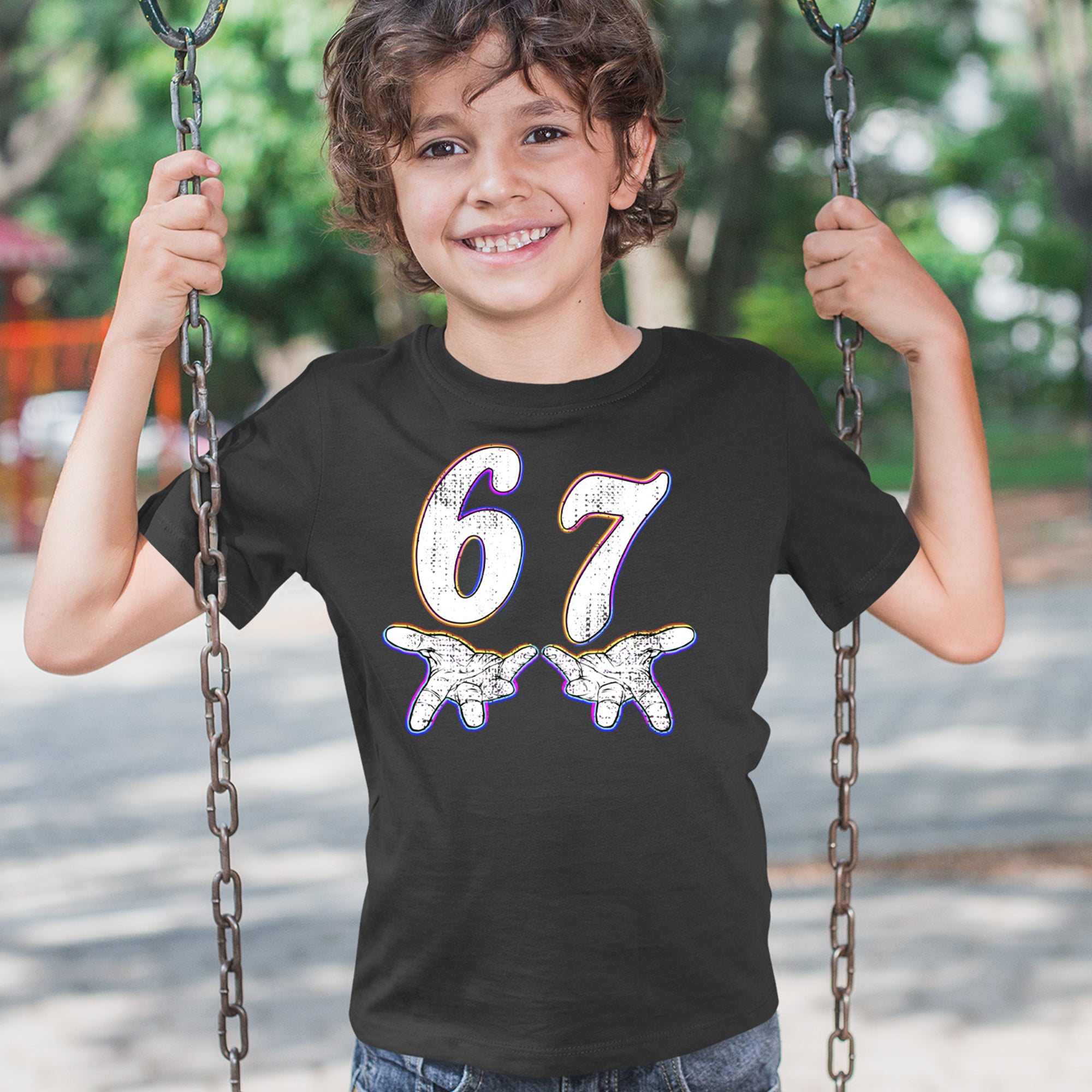 67 Hands Meme Viral Drill Youth T-shirt 