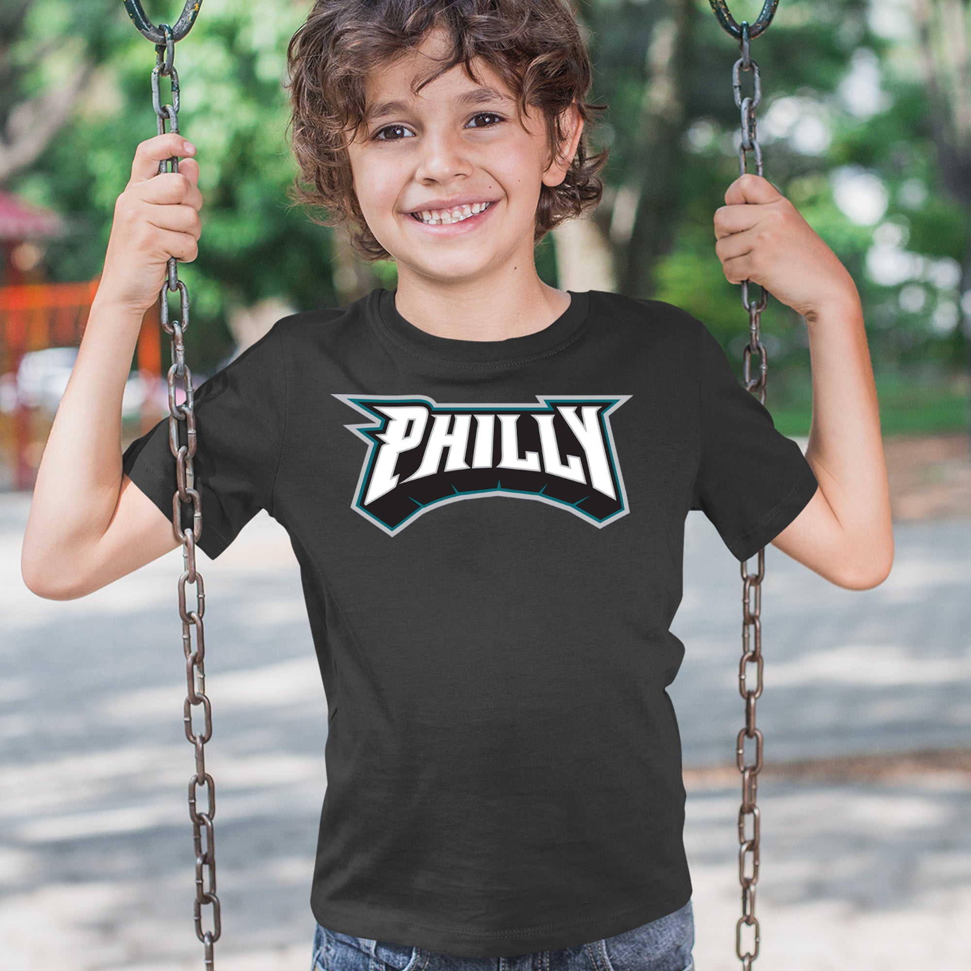 Philly Bold Block Throwback Youth T-shirt 
