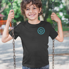 TLC To Love a Canine Dog Rescue Teal Youth T-shirt 