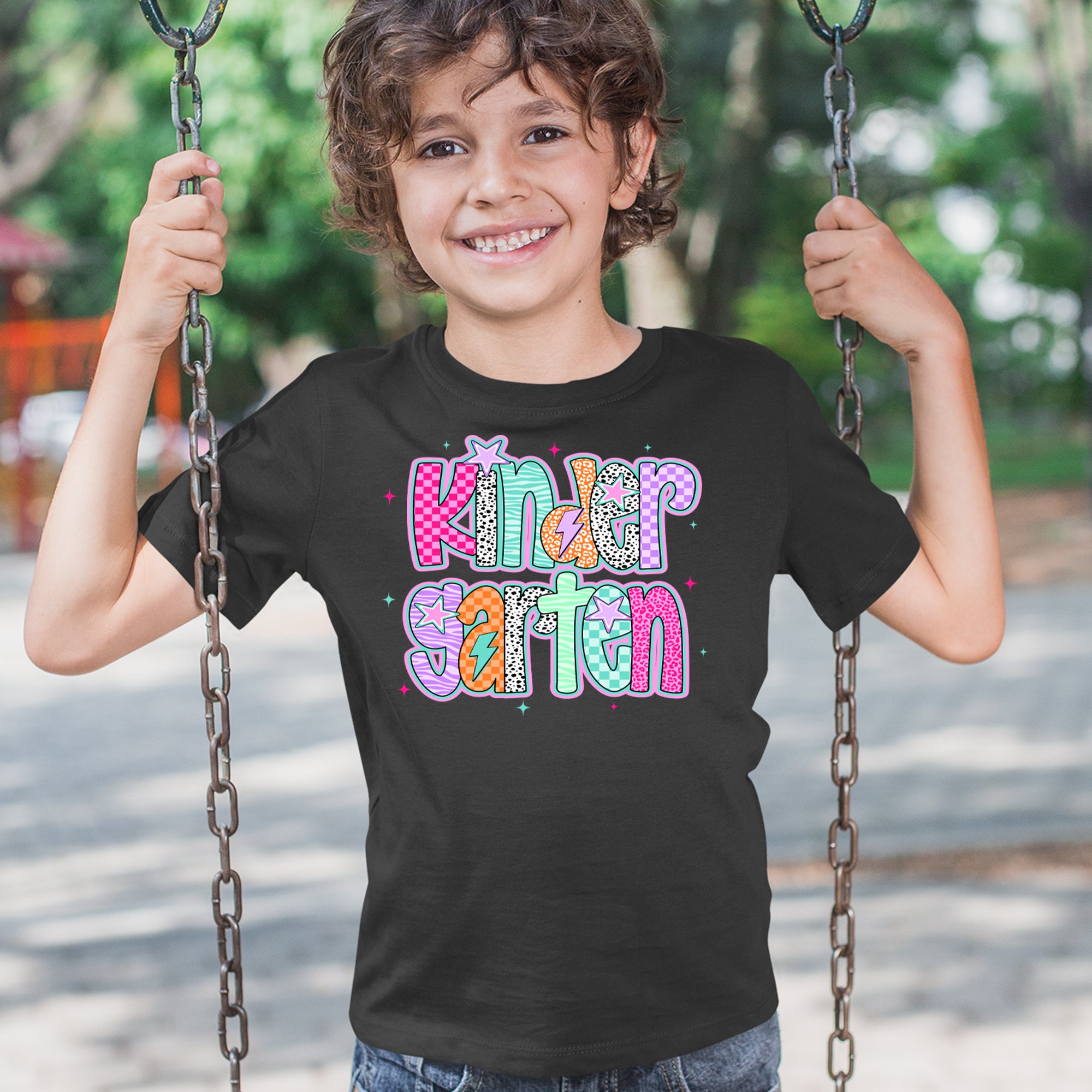 Kindergarten Cutie Colorful Back to School Youth T-shirt 