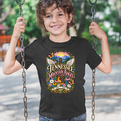Tennessee Mountain Angel Wings Dolly Youth T-shirt 