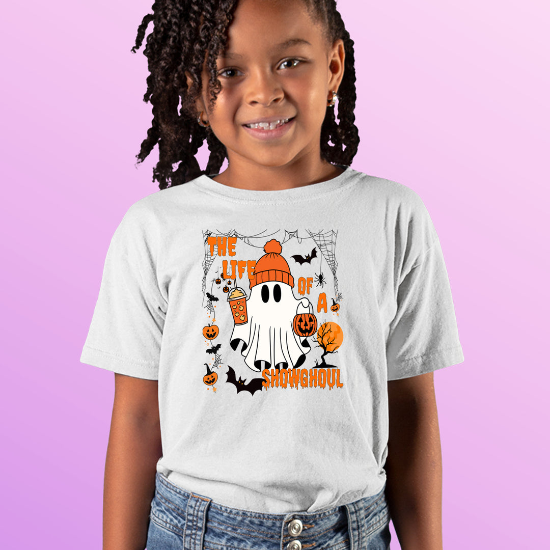 Life of a Showghoul Halloween Showgirl Vibes Youth T-shirt