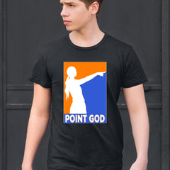 Point God Cunningham Basketball Pointing Meme  Mens T-shirt 