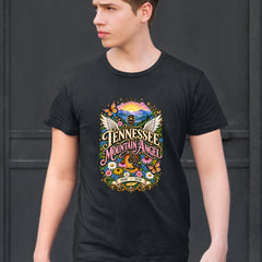 Tennessee Mountain Angel Wings Dolly Mens T-shirt 