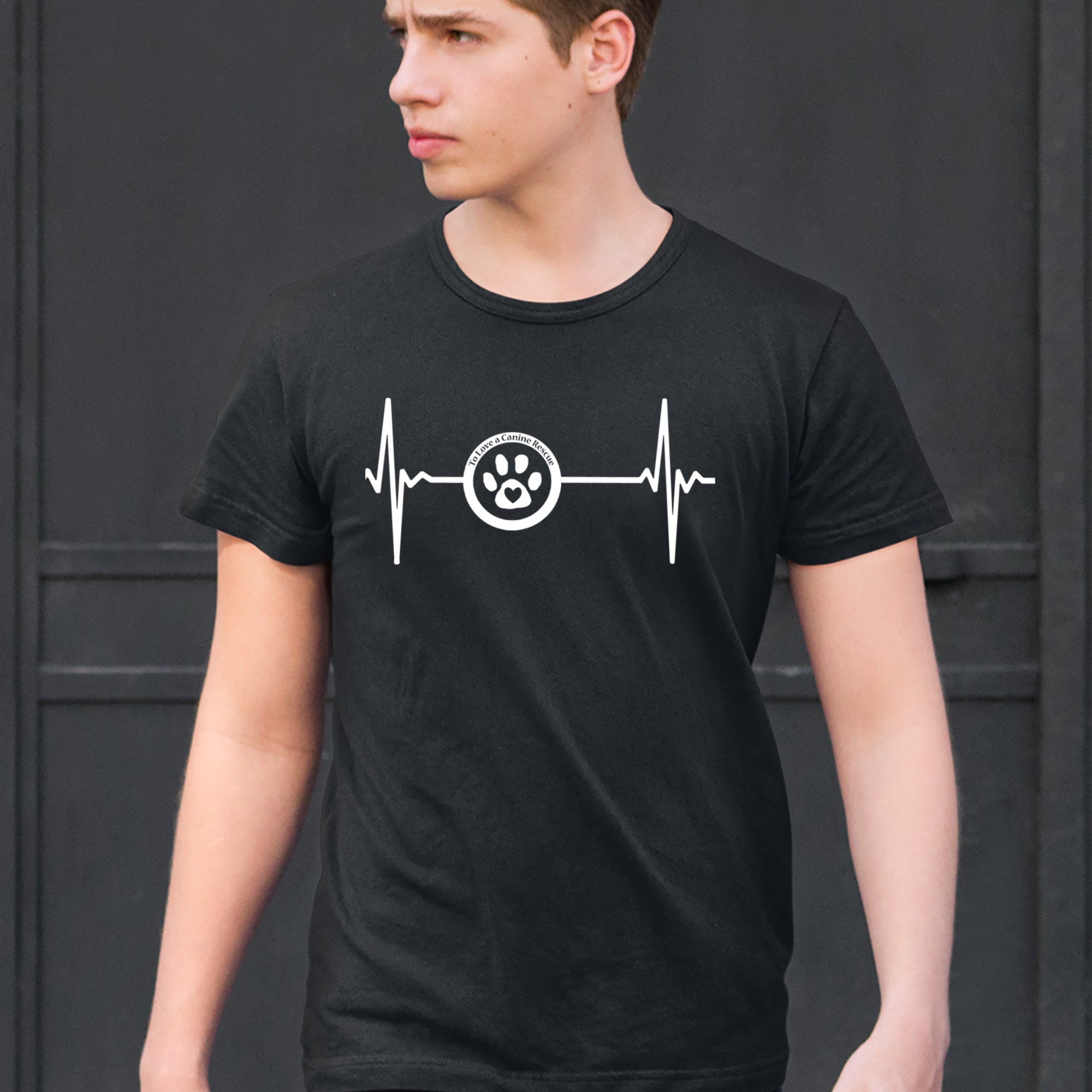 TLC Rescue Heartbeat Mens T-shirt 