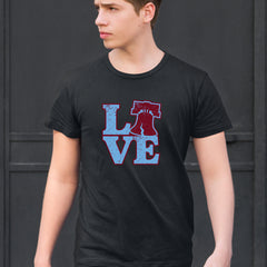 Love Philly Liberty Bell Mens T-shirt 