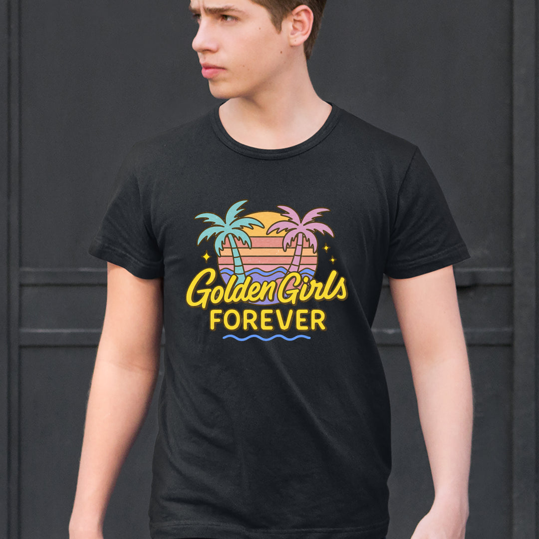 Golden Girls Forever Retro Sunset Mens T-shirt 