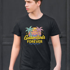Golden Girls Forever Retro Sunset Mens T-shirt 