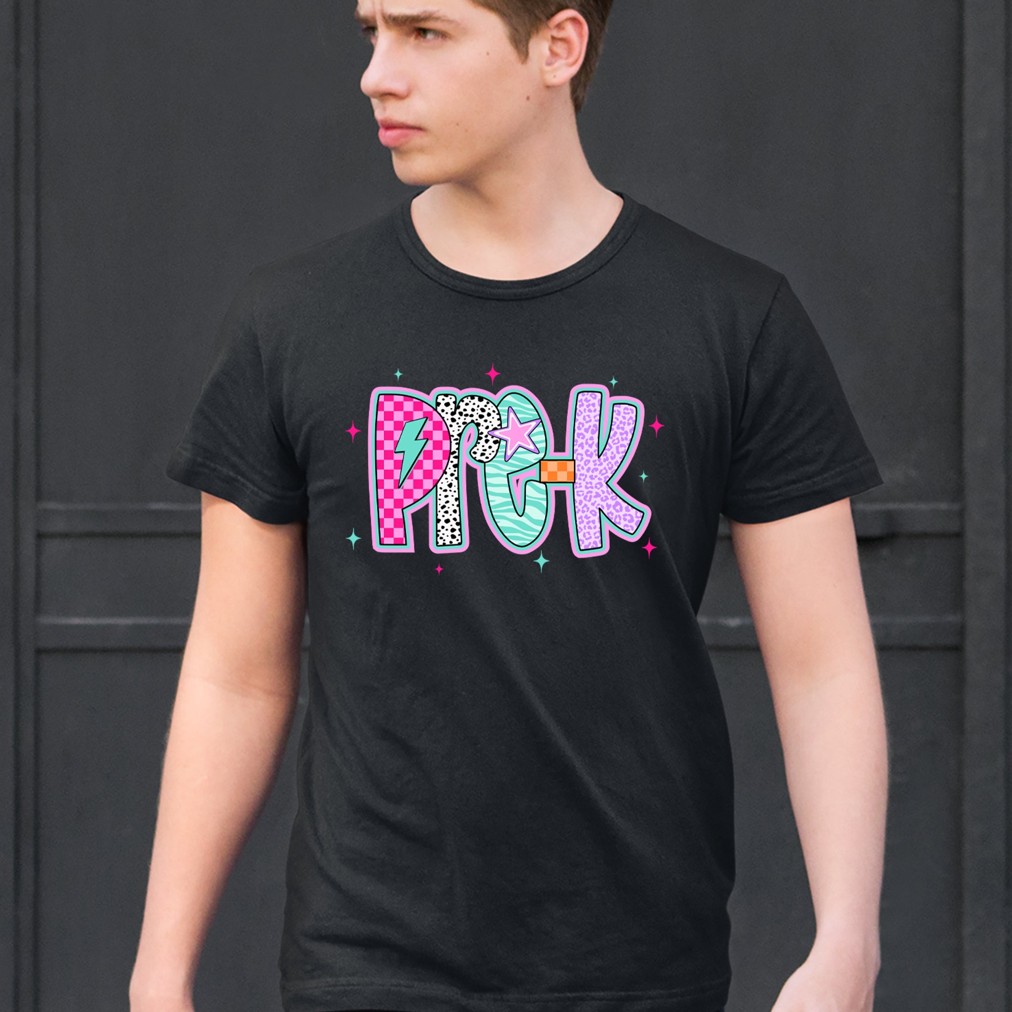 Pre-K Party Time Colorful Back to School Men's T-shirt 