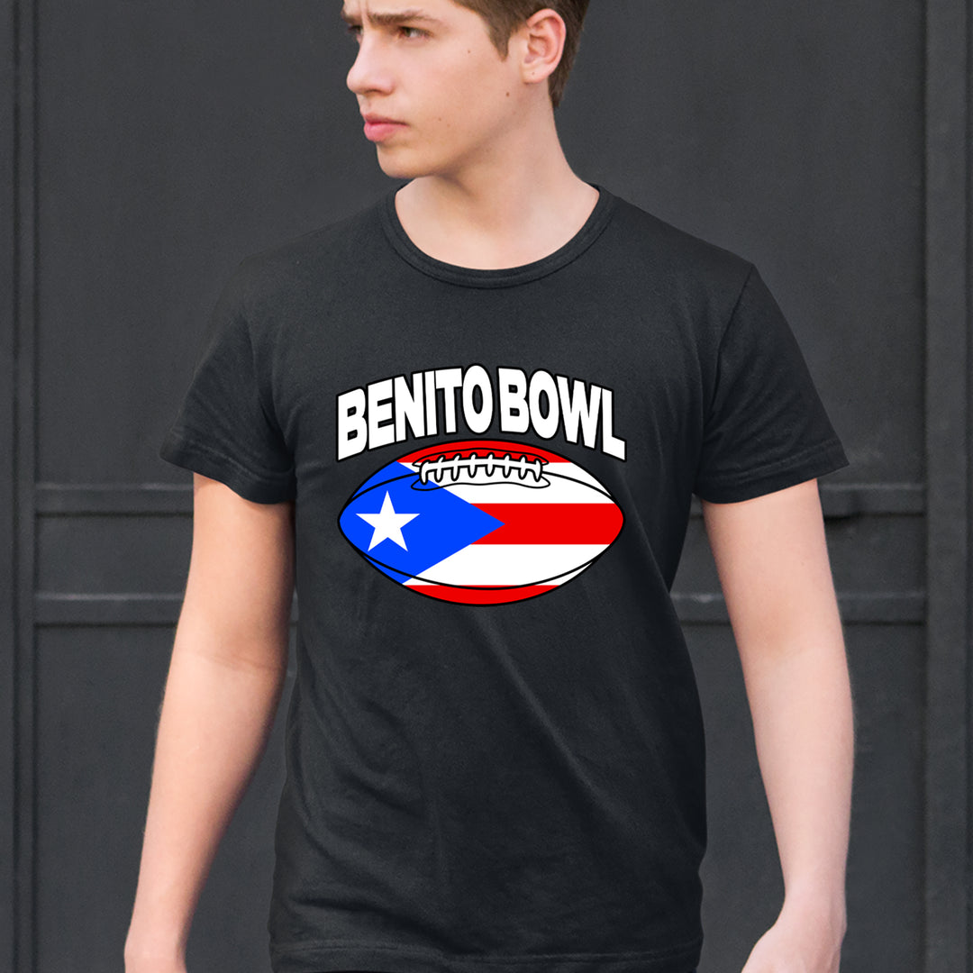 Benito Bowl Puerto Rico Football Mens T-shirt 