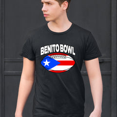 Benito Bowl Puerto Rico Football Mens T-shirt 